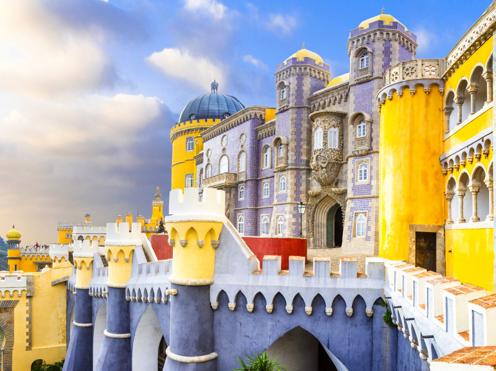 Pena Palace in Portugal jigsaw puzzle in Castles puzzles on TheJigsawPuzzles.com