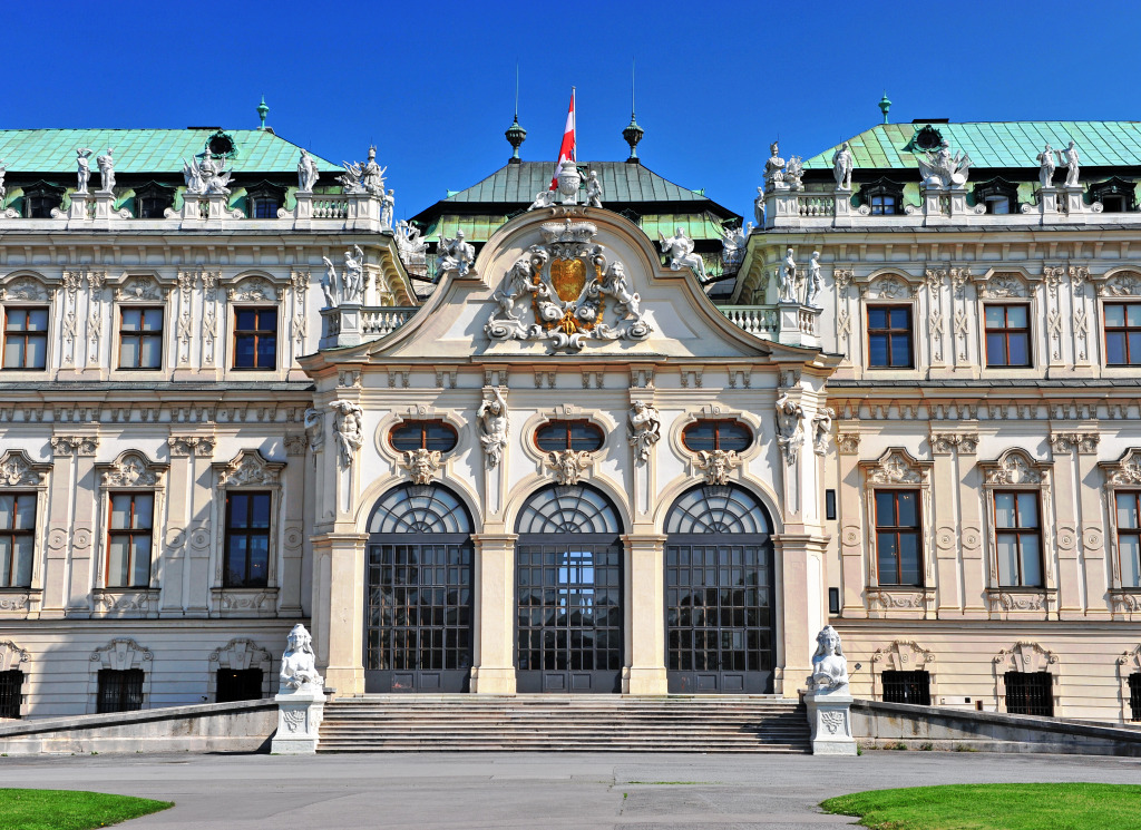 Palácio de Belvedere em Viena, Áustria jigsaw puzzle in Castelos puzzles on TheJigsawPuzzles.com