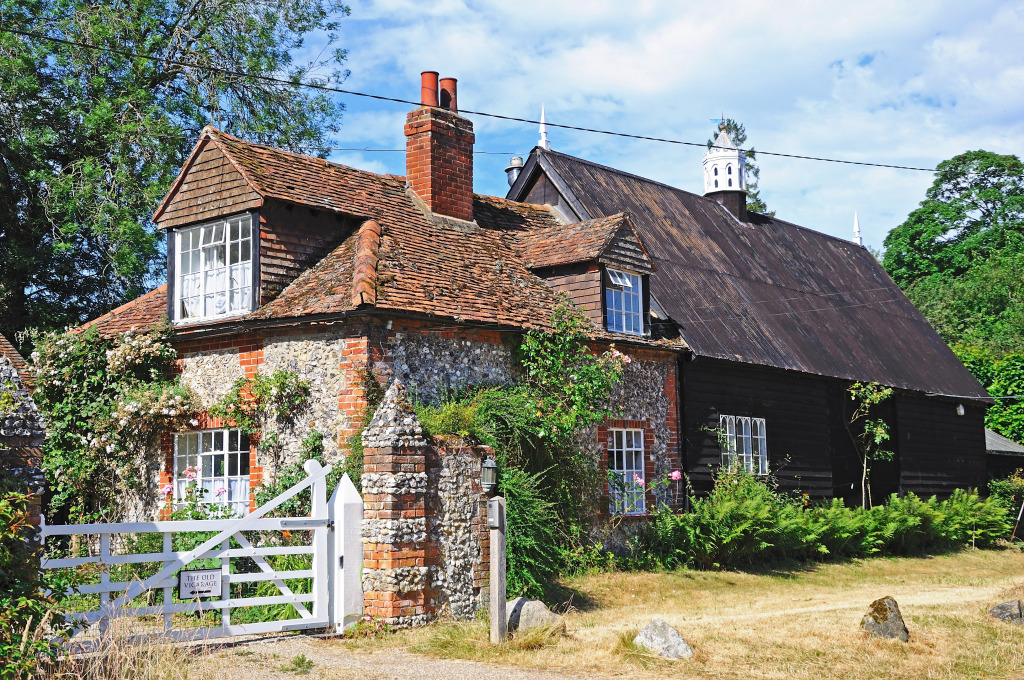 Cottage de Turville, Angleterre jigsaw puzzle in Paysages urbains puzzles on TheJigsawPuzzles.com