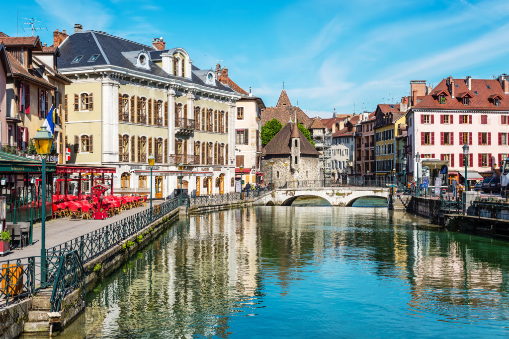 Old City of Annecy, France jigsaw puzzle in Bridges puzzles on TheJigsawPuzzles.com