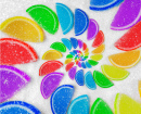 Fruit Jelly Rainbow Wedges