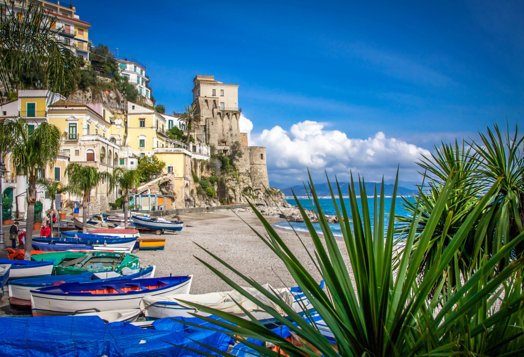 Cetara, côte d'Amalfi, Italie jigsaw puzzle in Magnifiques vues puzzles on TheJigsawPuzzles.com