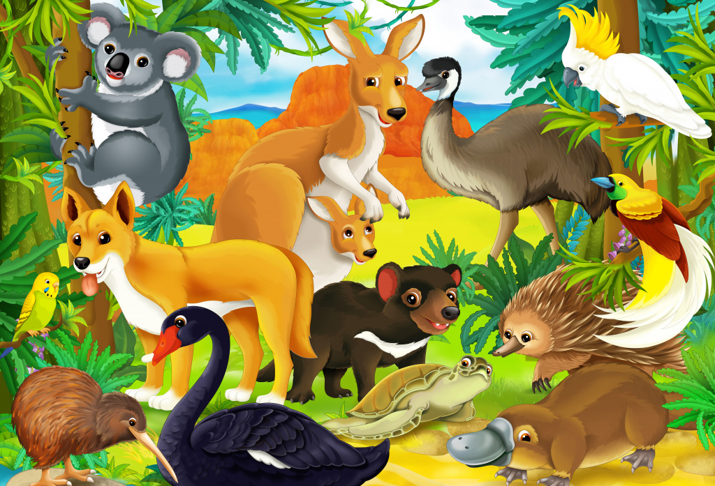 Exotische Tiere jigsaw puzzle in Tiere puzzles on TheJigsawPuzzles.com