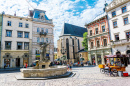 Market Square in Lviv, Ukraine