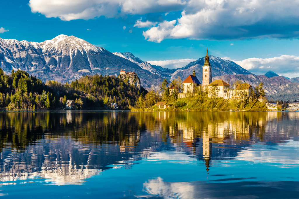 Bled Lake, Slovenia jigsaw puzzle in Puzzle of the Day puzzles on TheJigsawPuzzles.com
