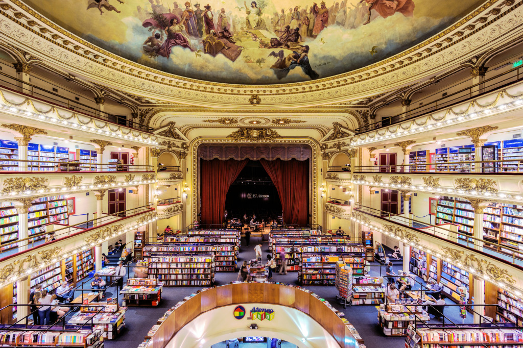 El Ateneo Grand Splendid Buchhandlung, Buenos Aires jigsaw puzzle in Puzzle des Tages puzzles on TheJigsawPuzzles.com