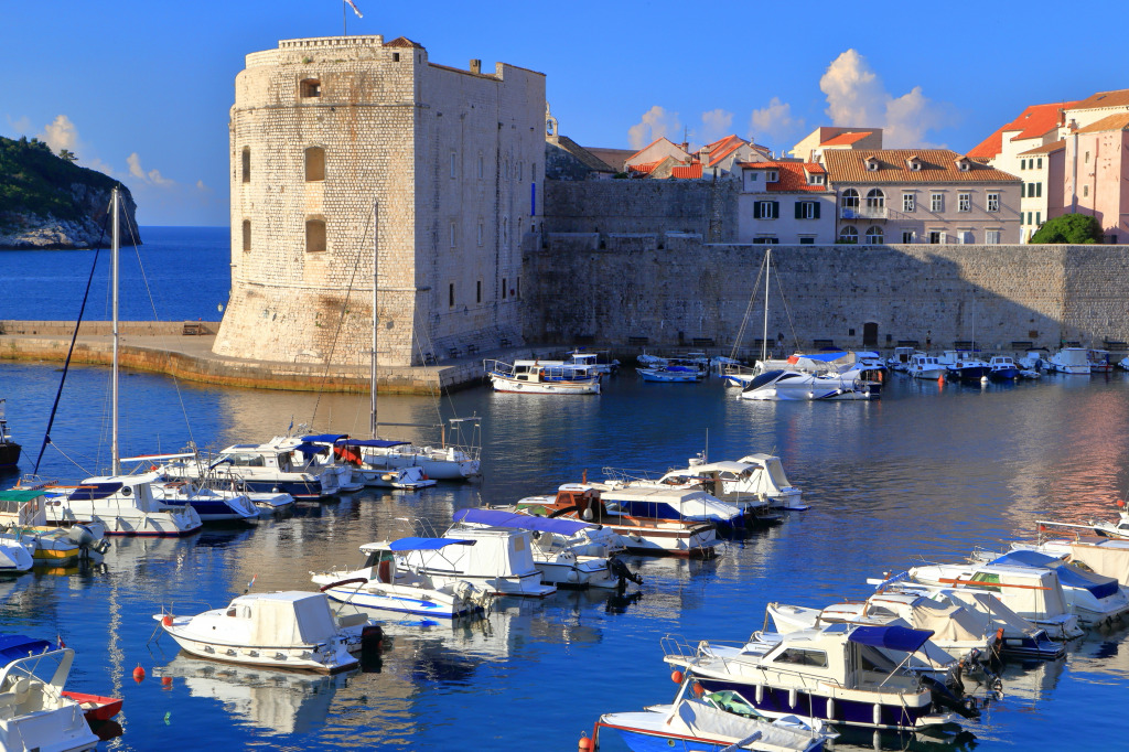 Stadtmauer von Dubrovnik, Kroatien jigsaw puzzle in Schlösser puzzles on TheJigsawPuzzles.com