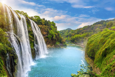 Huangguoshu Falls, China jigsaw puzzle in Waterfalls puzzles on ...