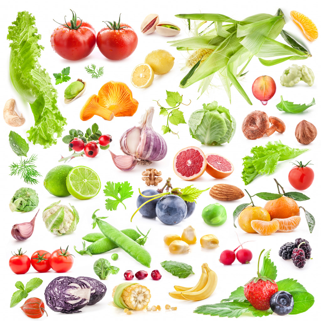 Collection de fruits et légumes jigsaw puzzle in Fruits & Légumes puzzles on TheJigsawPuzzles.com