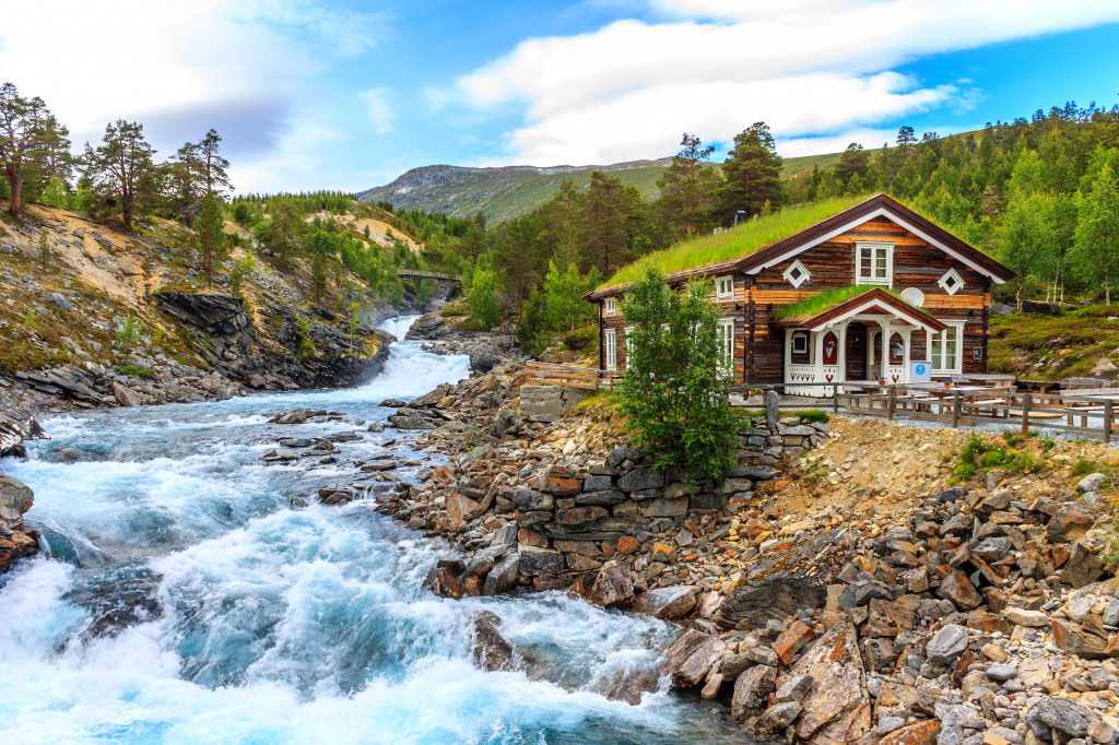 Fluss Otta, Norwegen jigsaw puzzle in Wasserfälle puzzles on TheJigsawPuzzles.com
