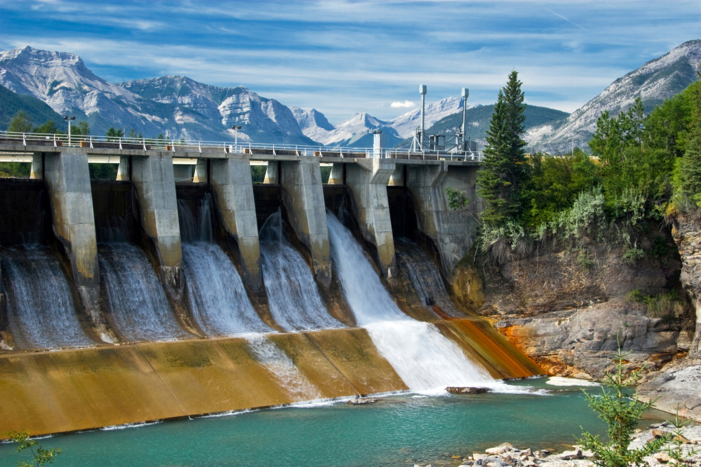 Power Plant in the Canadian Rockies jigsaw puzzle in Waterfalls puzzles on TheJigsawPuzzles.com