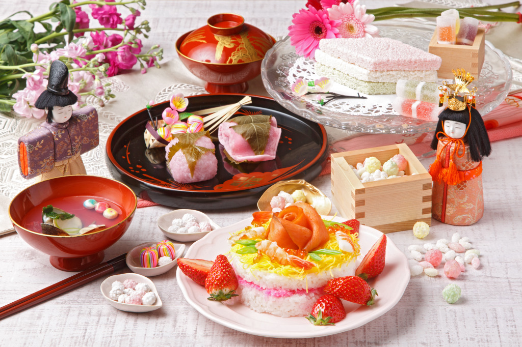 Hina Matsuri, Girls' Day in Japan jigsaw puzzle in Food & Bakery puzzles on TheJigsawPuzzles.com