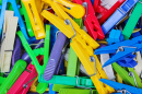 Colorful Plastic Clothes Pegs