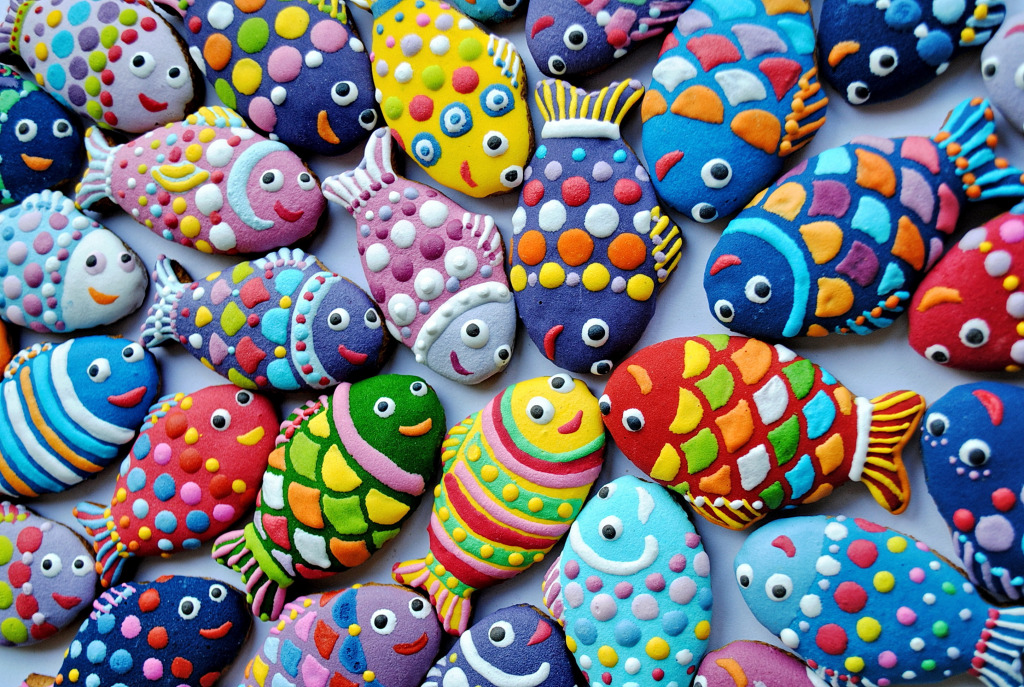 Fish Cookies jigsaw puzzle in Macro puzzles on TheJigsawPuzzles.com