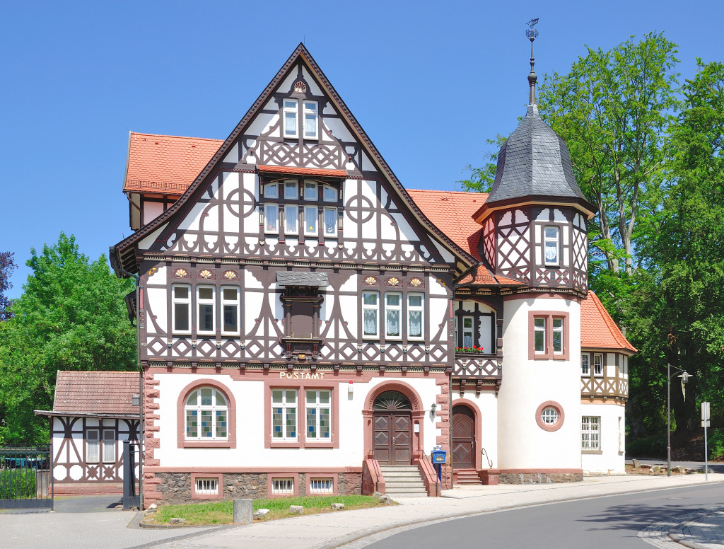 Historic Post Office of Bad Liebenstein, Germany jigsaw puzzle in Puzzle of the Day puzzles on TheJigsawPuzzles.com
