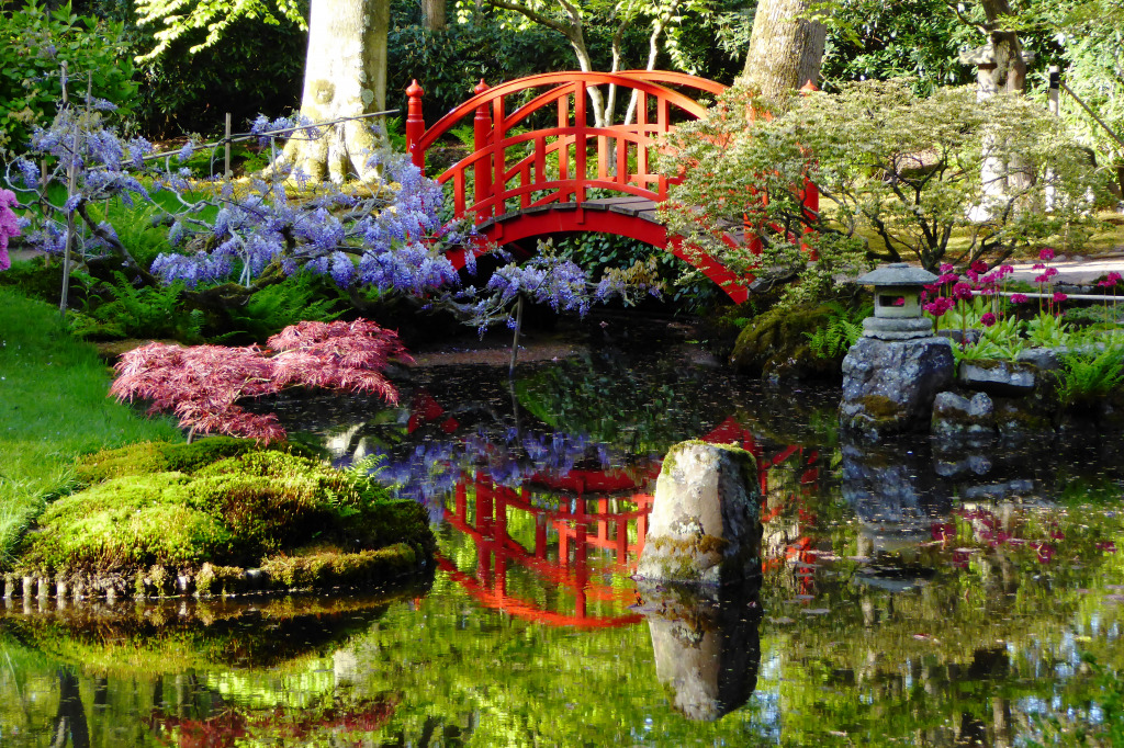 Japanese Garden jigsaw puzzle in Flowers puzzles on TheJigsawPuzzles.com