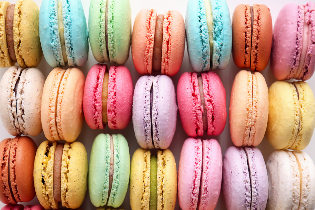 Colorful Macarons jigsaw puzzle in Macro puzzles on TheJigsawPuzzles.com