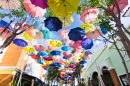 Colorful Umbrellas in Madrid