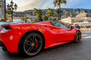 Red Ferrari in Monte Carlo