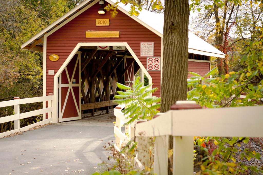 Covered Bridge in Vermont jigsaw puzzle in Bridges puzzles on TheJigsawPuzzles.com