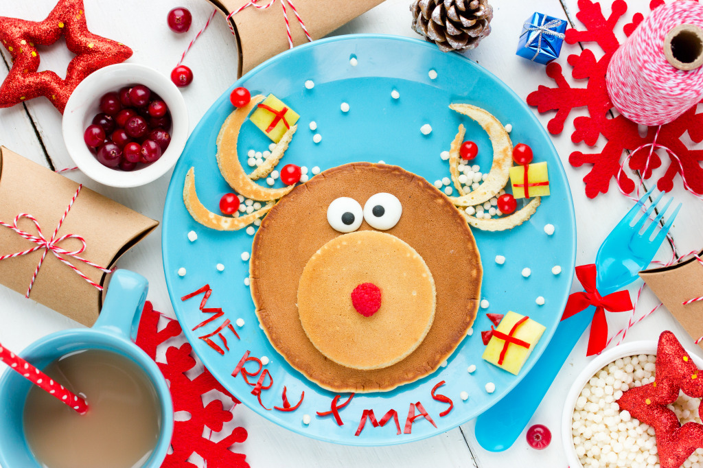 Reindeer Pancakes jigsaw puzzle in Christmas & New Year puzzles on TheJigsawPuzzles.com