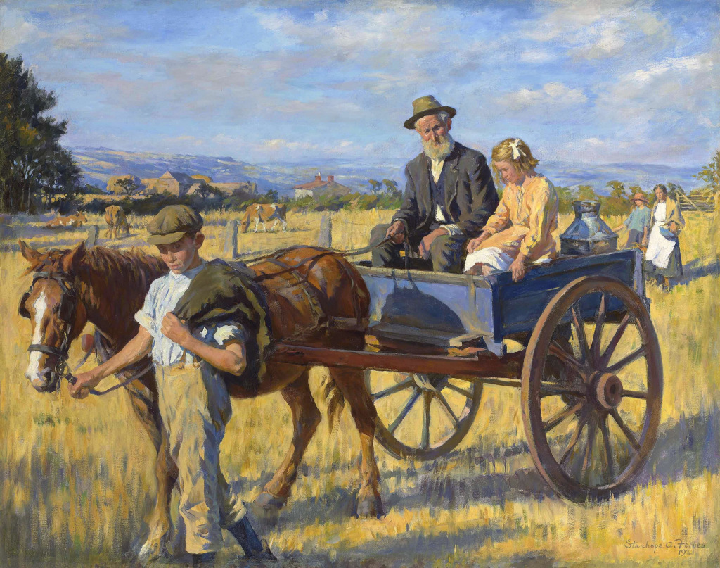 A Short Cut across the Fields jigsaw puzzle in Piece of Art puzzles on TheJigsawPuzzles.com
