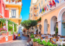 Street Cafes on Capri Island, Italy