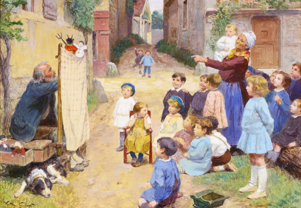 The Marionettes jigsaw puzzle in Obras de Arte puzzles on TheJigsawPuzzles.com