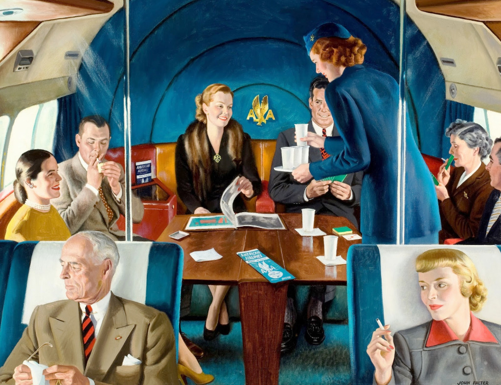 The Jet Setters (American Airlines Ad) jigsaw puzzle in Aviation puzzles on TheJigsawPuzzles.com
