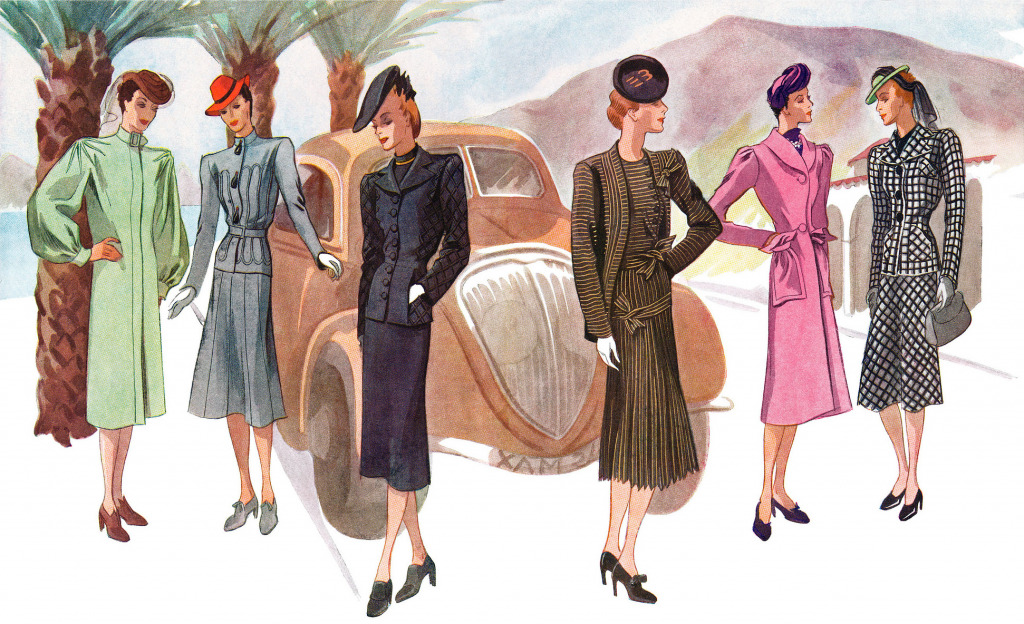 1939 Fashion Illustration jigsaw puzzle in People puzzles on TheJigsawPuzzles.com