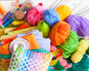 Colored Fabrics, Yarn and Threads