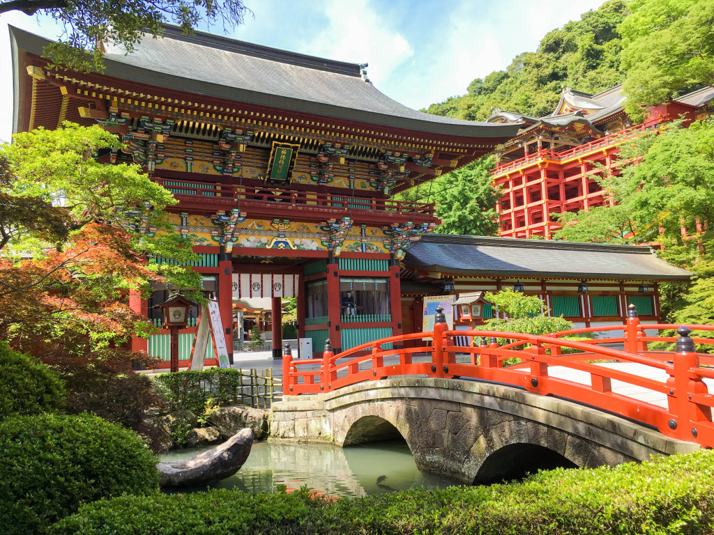 Yutoku Inari Shrine, Japan jigsaw puzzle in Bridges puzzles on TheJigsawPuzzles.com