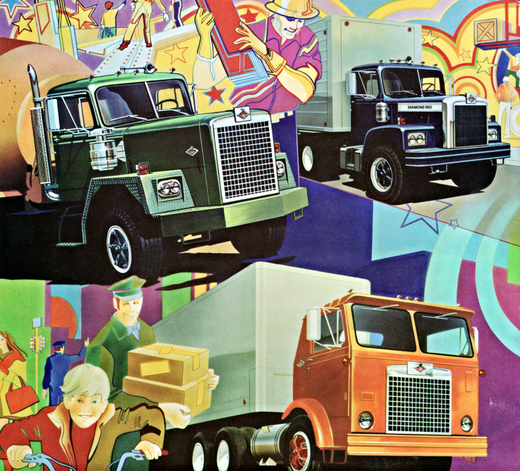 1972 Diamond Reo Trucks jigsaw puzzle in Voitures et Motos puzzles on TheJigsawPuzzles.com