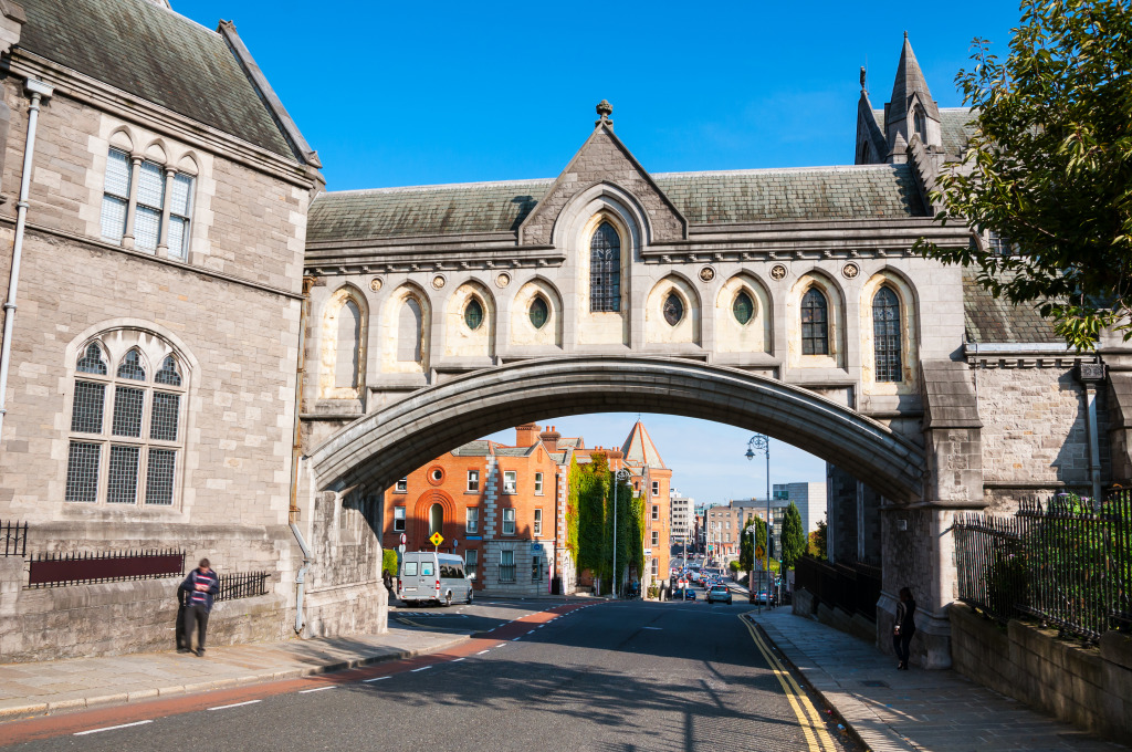Christ Church Cathedral In Dublin, Ireland jigsaw puzzle in Bridges puzzles on TheJigsawPuzzles.com