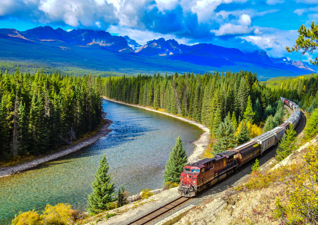 Bow Valley, Banff-Nationalpark jigsaw puzzle in Puzzle des Tages puzzles on TheJigsawPuzzles.com