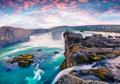 Godafoss Waterfall, Iceland jigsaw puzzle in Waterfalls puzzles on ...