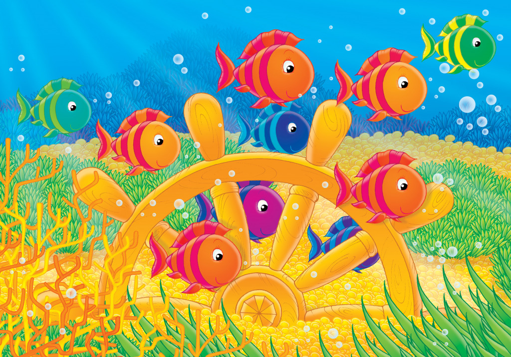Красочные рыбки jigsaw puzzle in Подводный мир puzzles on TheJigsawPuzzles.com