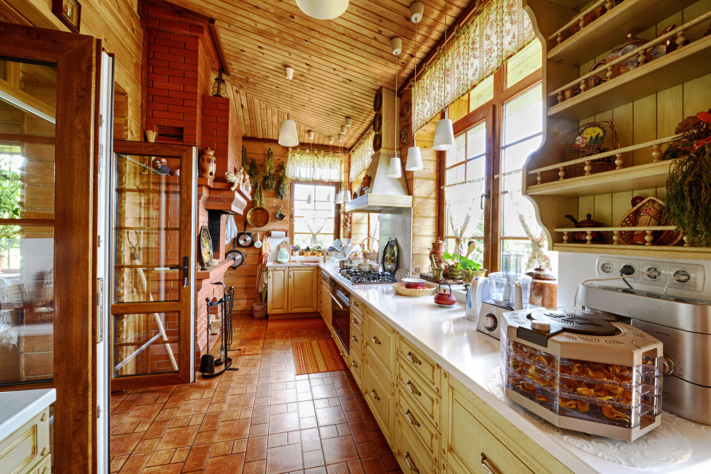 Kitchen in a Country House jigsaw puzzle in Food & Bakery puzzles on TheJigsawPuzzles.com