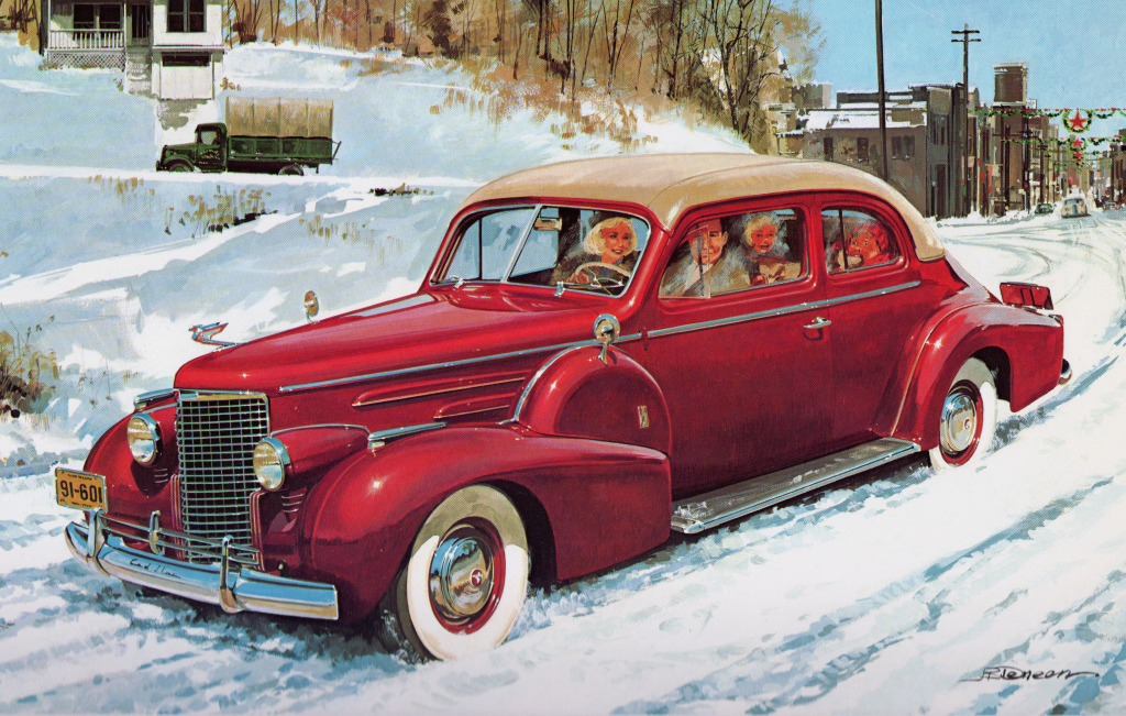 1940 Cadillac 16 Sport Coupe jigsaw puzzle in Carros & Motos puzzles on TheJigsawPuzzles.com