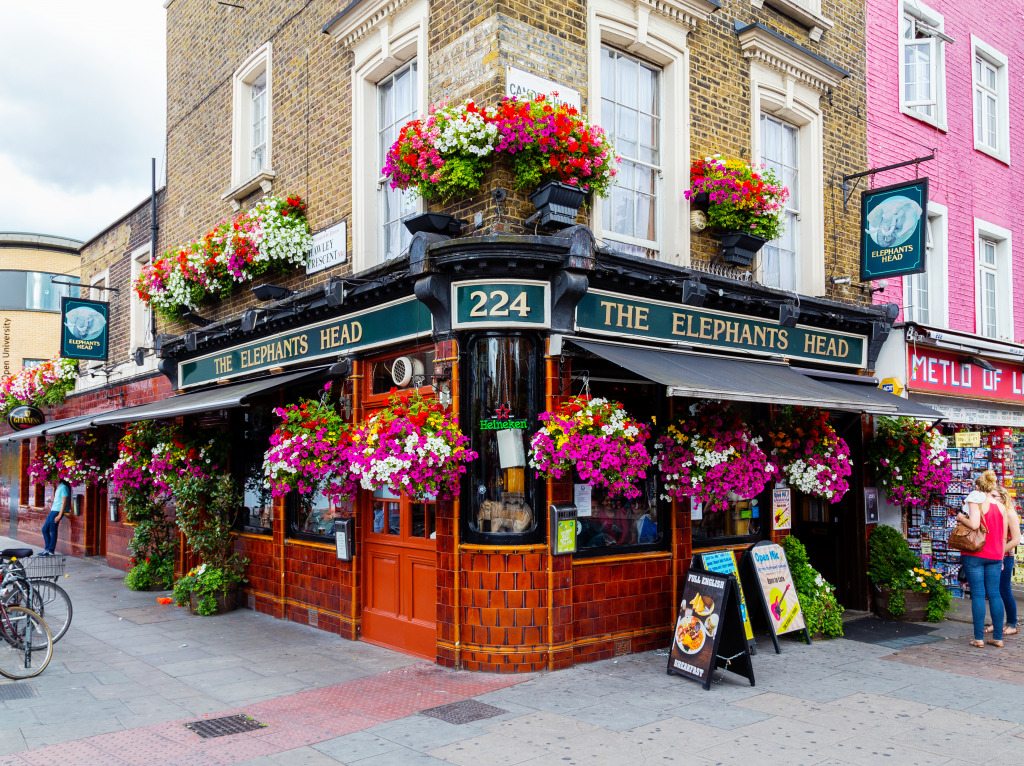 Elephants Head Pub in London jigsaw puzzle in Puzzle des Tages puzzles on TheJigsawPuzzles.com