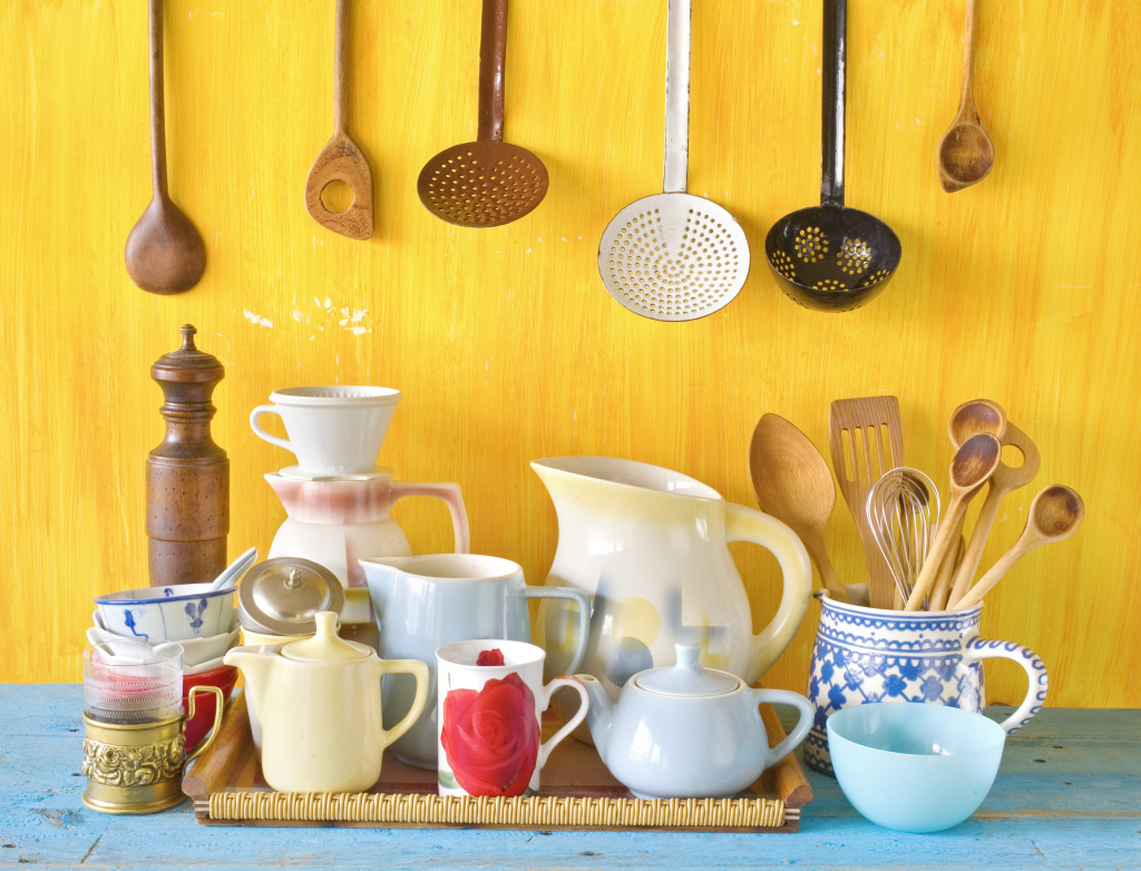 Tableware and Kitchen Utensils jigsaw puzzle in Puzzle of the Day puzzles on TheJigsawPuzzles.com