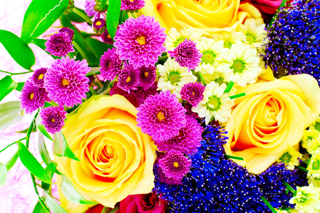 Colorful Flowers jigsaw puzzle in Flowers puzzles on TheJigsawPuzzles.com