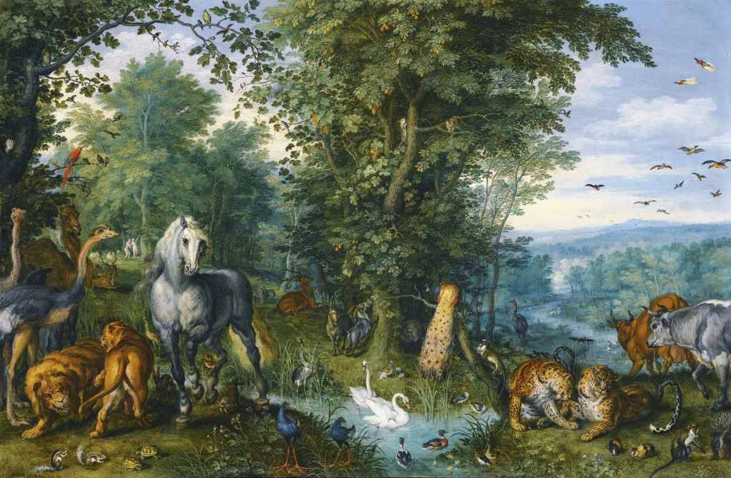 The Garden of Eden with the Fall of Man jigsaw puzzle in Piece of Art puzzles on TheJigsawPuzzles.com