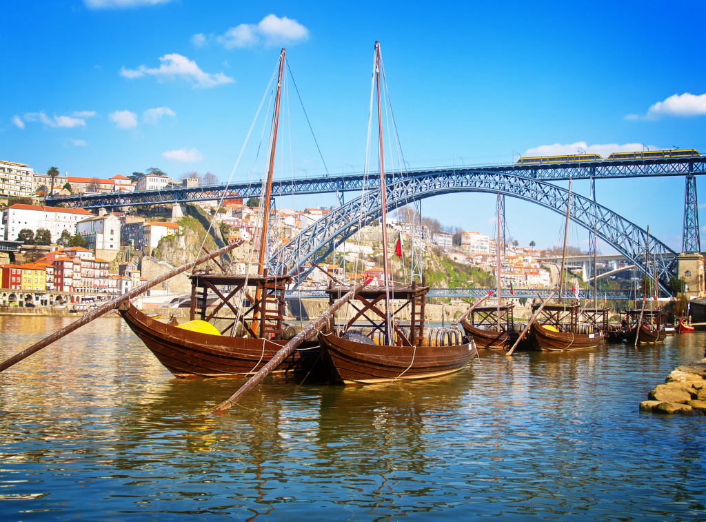 Pont Dom Luís I , Portugal jigsaw puzzle in Ponts puzzles on TheJigsawPuzzles.com