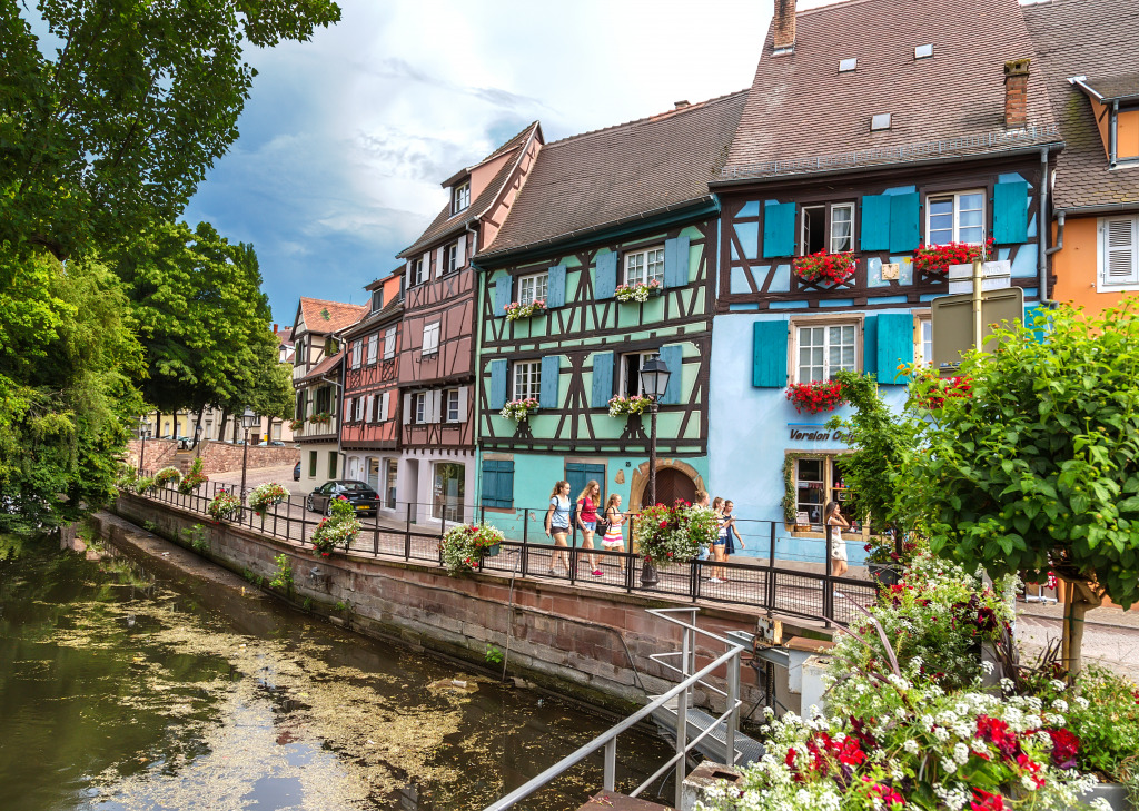 Louch River, Colmar, France jigsaw puzzle in Paysages urbains puzzles on TheJigsawPuzzles.com