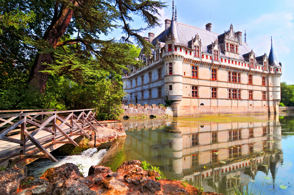 Chateau d'Azay-Le-Rideau, França jigsaw puzzle in Castelos puzzles on TheJigsawPuzzles.com
