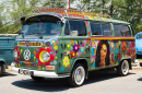 Hippie Volkswagen Van