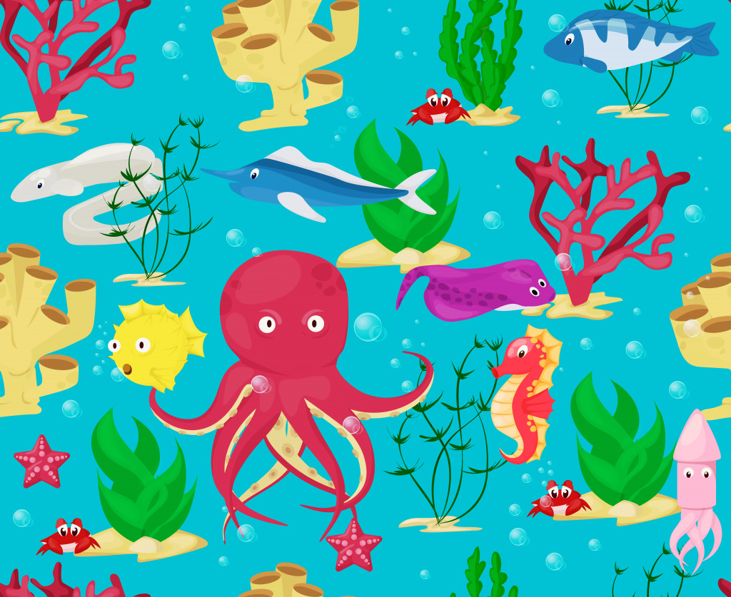 Морские животные jigsaw puzzle in Подводный мир puzzles on TheJigsawPuzzles.com
