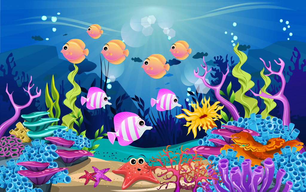 Marine Life jigsaw puzzle in Sous les mers puzzles on TheJigsawPuzzles.com