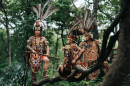 Dayak Tribesmen, Jakarta, Indonesia